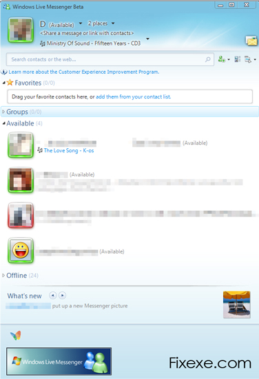 Old Windows Live Messenger 116