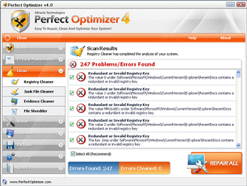 Perfect Optimizer 5 Software Registry Terbaik