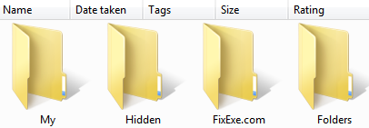 hidden folders are visible Fix show hidden files and folders  problem
