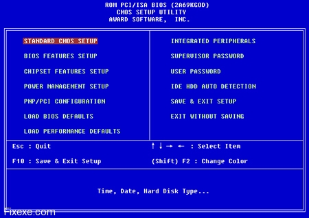 Bios-Screenshot