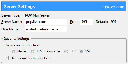 Email Client Settings